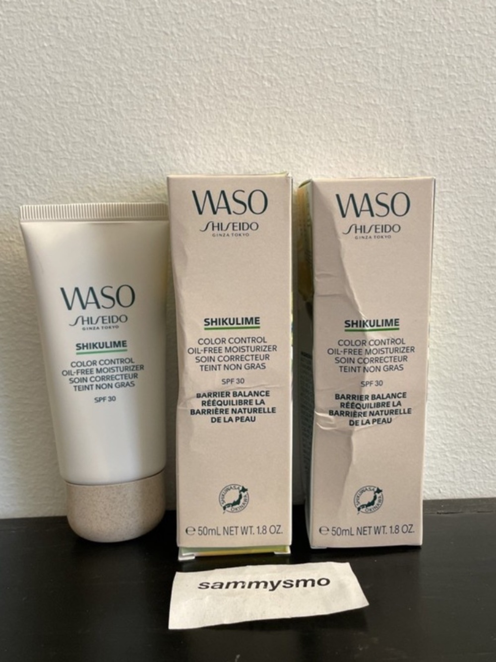 Shiseido WASO SHIKULIME Color Control Moisturizer SPF30 1.8 oz., x2 Read Descrip
